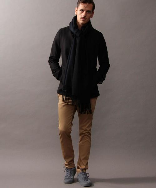 BEAUTY&YOUTH UNITED ARROWS（ビューティーアンドユースユナイテッドアローズ）の「BY ∴ リバーシブル カシミヤ ストール◆（マフラー・メンズ・ブラック/グレー/ダークブラウン・FREE）」の11枚目の写真