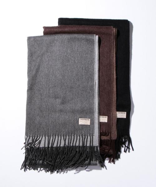 BEAUTY&YOUTH UNITED ARROWS（ビューティーアンドユースユナイテッドアローズ）の「BY ∴ リバーシブル カシミヤ ストール◆（マフラー・メンズ・ブラック/グレー/ダークブラウン・FREE）」の21枚目の写真