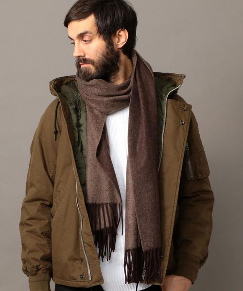 BEAUTY&YOUTH UNITED ARROWS（ビューティーアンドユースユナイテッドアローズ）の「BY ∴ リバーシブル カシミヤ ストール◆（マフラー・メンズ・ブラック/グレー/ダークブラウン・FREE）」の20枚目の写真