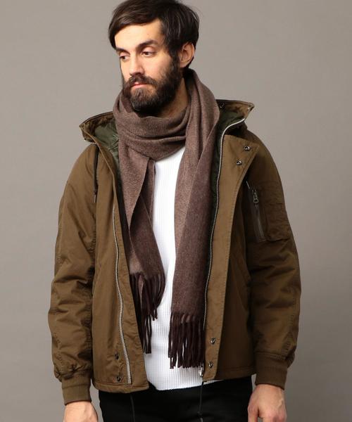 BEAUTY&YOUTH UNITED ARROWS（ビューティーアンドユースユナイテッドアローズ）の「BY ∴ リバーシブル カシミヤ ストール◆（マフラー・メンズ・ブラック/グレー/ダークブラウン・FREE）」の19枚目の写真