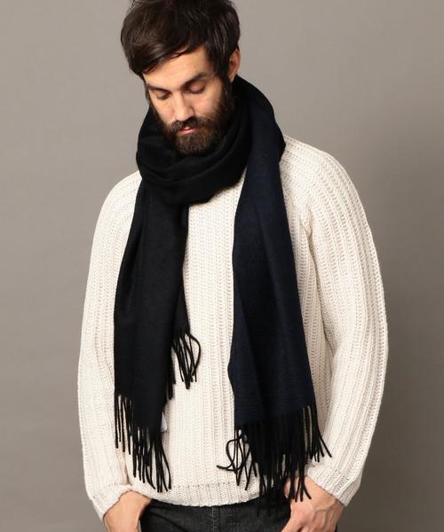 BEAUTY&YOUTH UNITED ARROWS（ビューティーアンドユースユナイテッドアローズ）の「BY ∴ リバーシブル カシミヤ ストール◆（マフラー・メンズ・ブラック/グレー/ダークブラウン・FREE）」の18枚目の写真