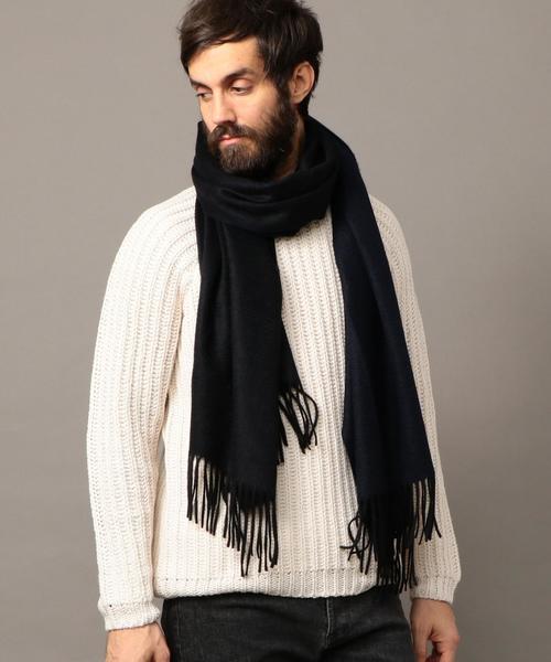 BEAUTY&YOUTH UNITED ARROWS（ビューティーアンドユースユナイテッドアローズ）の「BY ∴ リバーシブル カシミヤ ストール◆（マフラー・メンズ・ブラック/グレー/ダークブラウン・FREE）」の17枚目の写真
