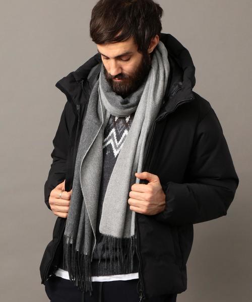 BEAUTY&YOUTH UNITED ARROWS（ビューティーアンドユースユナイテッドアローズ）の「BY ∴ リバーシブル カシミヤ ストール◆（マフラー・メンズ・ブラック/グレー/ダークブラウン・FREE）」の16枚目の写真
