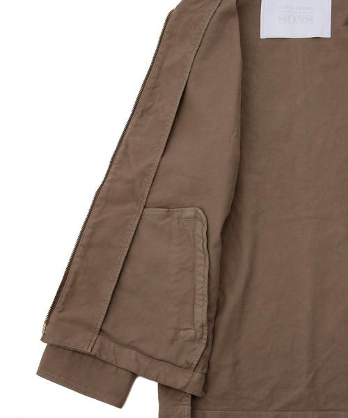 UNITED ARROWS & SONS（ユナイテッドアローズアンドサンズ）の「UNITED ARROWS & SONS（ユナイテッドアローズ＆サンズ）FATIGUE ZIP JACKET◆（ミリタリージャケット・メンズ・ブラウン・SMALL/MEDIUM/LARGE）」の7枚目の写真