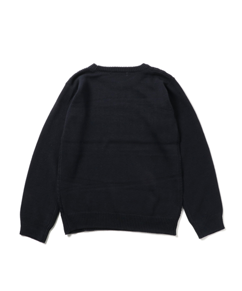 GLOBAL WORK（グローバルワーク）の「【キッズ】アラエルブロッキングニット/727141（ニット/セーター・キッズ・グレー/その他1/カーキ/ネイビー・LARGE/SMALL/X-LARGE/MEDIUM）」の5枚目の写真