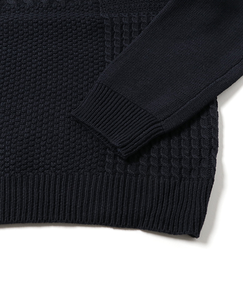 GLOBAL WORK（グローバルワーク）の「【キッズ】アラエルブロッキングニット/727141（ニット/セーター・キッズ・グレー/その他1/カーキ/ネイビー・LARGE/SMALL/X-LARGE/MEDIUM）」の7枚目の写真