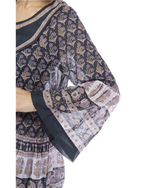 CIAOPANIC（チャオパニック）の「インド綿ＴＵ（チュニック・レディース・パープル/エンジ/グレー・FREE）」の8枚目の写真