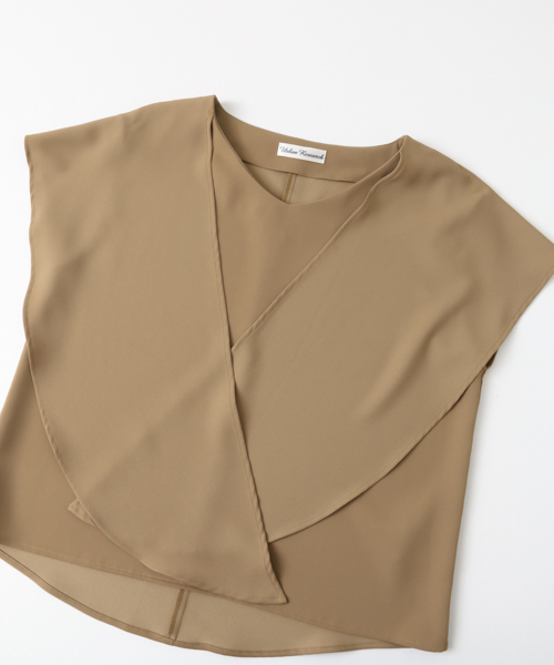 URBAN RESEARCH(アーバンリサーチ)の「UR 前結びドビークロスブラウス(シャツ/ブラウス・レディース・キャメル/ベージュ系その他/ネイビー・FREE)」の11枚目の写真