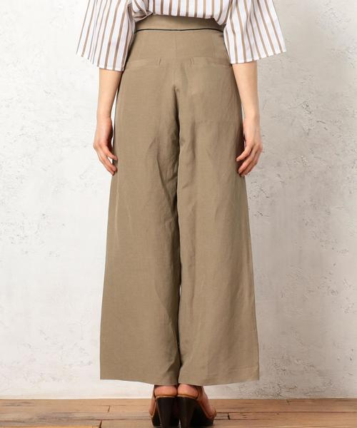 green label relaxing（グリーンレーベルリラクシング）の「KF LaPorte WIDE パンツ ◆（その他パンツ・レディース・オフホワイト/ベージュ・38/36）」の3枚目の写真