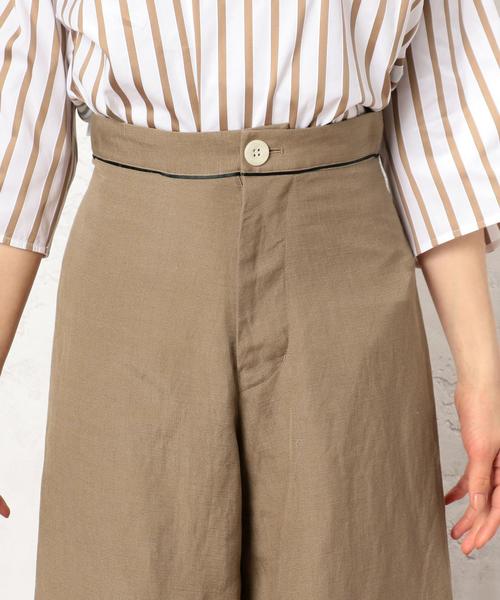 green label relaxing（グリーンレーベルリラクシング）の「KF LaPorte WIDE パンツ ◆（その他パンツ・レディース・オフホワイト/ベージュ・38/36）」の7枚目の写真