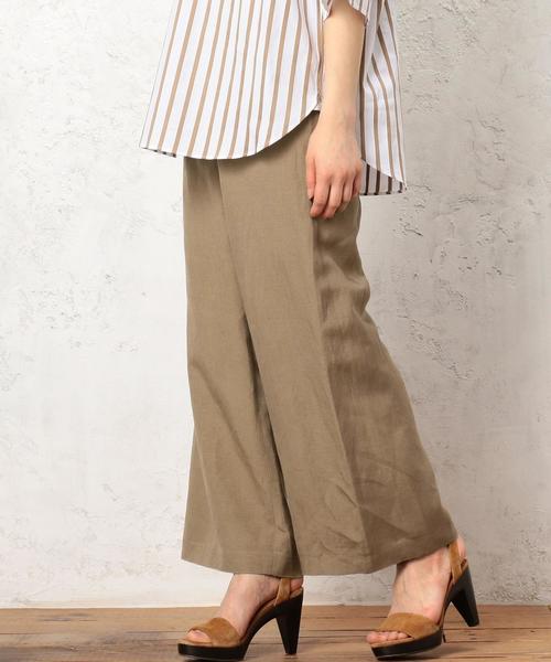 green label relaxing（グリーンレーベルリラクシング）の「KF LaPorte WIDE パンツ ◆（その他パンツ・レディース・オフホワイト/ベージュ・38/36）」の12枚目の写真