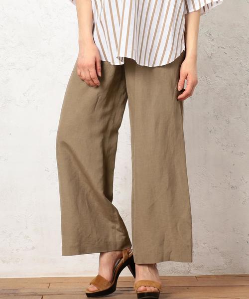 green label relaxing（グリーンレーベルリラクシング）の「KF LaPorte WIDE パンツ ◆（その他パンツ・レディース・オフホワイト/ベージュ・38/36）」の13枚目の写真