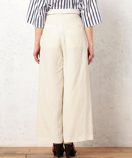 green label relaxing（グリーンレーベルリラクシング）の「KF LaPorte WIDE パンツ ◆（その他パンツ・レディース・オフホワイト/ベージュ・38/36）」の14枚目の写真