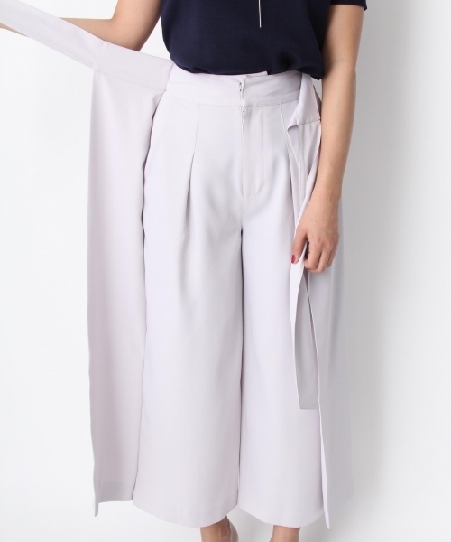 Andemiu（アンデミュウ）の「ウエストリボンフレアワイドパンツ757574（その他パンツ・レディース・ライトグレー/ピンク・SMALL/MEDIUM）」の14枚目の写真