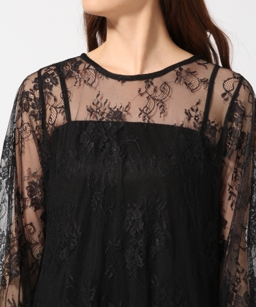 GLOBAL WORK(グローバルワーク)の「レースロングセットワンピース/766245(ワンピース・レディース・キャメル/ワインレッド/ブラック・MEDIUM/LARGE)」の10枚目の写真