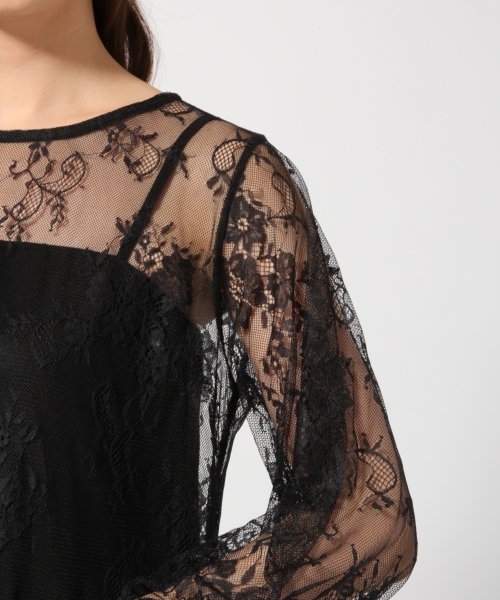 GLOBAL WORK(グローバルワーク)の「レースロングセットワンピース/766245(ワンピース・レディース・キャメル/ワインレッド/ブラック・MEDIUM/LARGE)」の11枚目の写真