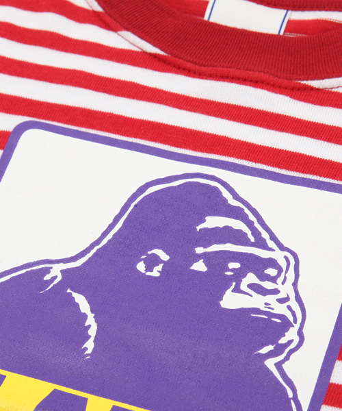 XLARGE KIDS(エクストララージキッズ)の「STRIPED S/S TEE “OG”(Tシャツ/カットソー・キッズ・ブラック/レッド・2T/4T/5T/6T)」の5枚目の写真