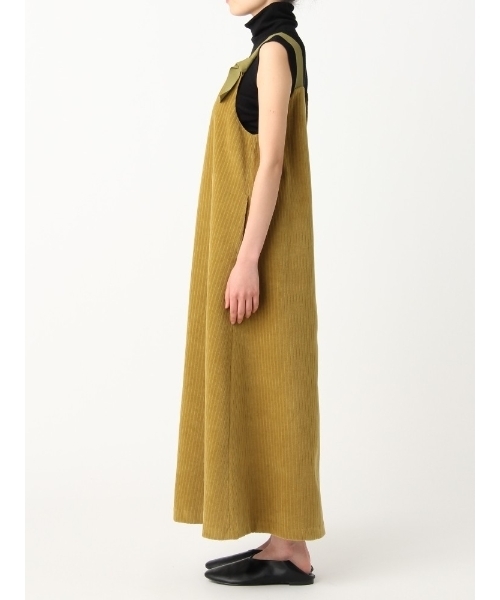 LAGUNAMOON（ラグナムーン）の「ベロアストライプキャミソールワンピース（ワンピース・レディース・ネイビー/ピンク/グリーン系その他・MEDIUM/SMALL）」の4枚目の写真