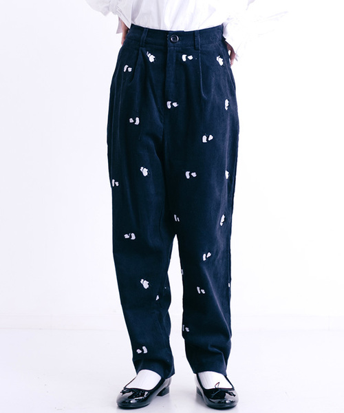 MERLOT（メルロー）の「うしろからパンダ刺繍パンツ2425（その他パンツ・レディース・ネイビー/キャメル・FREE）」の17枚目の写真