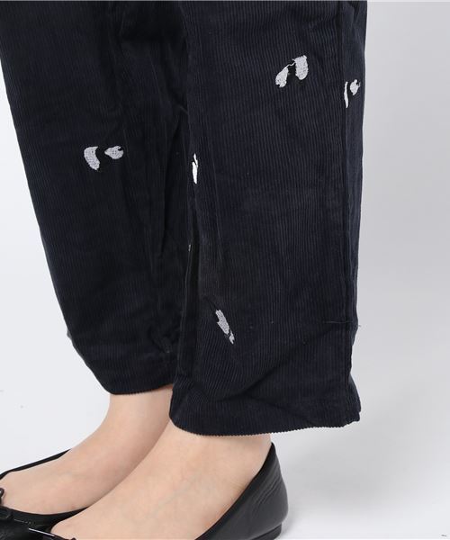 MERLOT（メルロー）の「うしろからパンダ刺繍パンツ2425（その他パンツ・レディース・ネイビー/キャメル・FREE）」の3枚目の写真