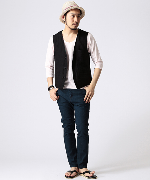 BEAMS（ビームス）の「○BEAMS / サルエルスキニー 3Dデニム（デニムパンツ・メンズ・ブラック/ブルー/インディゴブルー/その他1・SMALL/MEDIUM/LARGE/X-LARGE）」の14枚目の写真