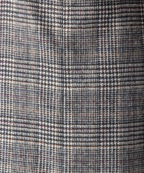 mysty woman(ミスティウーマン)の「【チェック柄/ヘリンボーン】サスペンダー付タイトスカート(スカート・レディース・グレー/ライトブラウン/モカ/マスタード・FREE)」の5枚目の写真