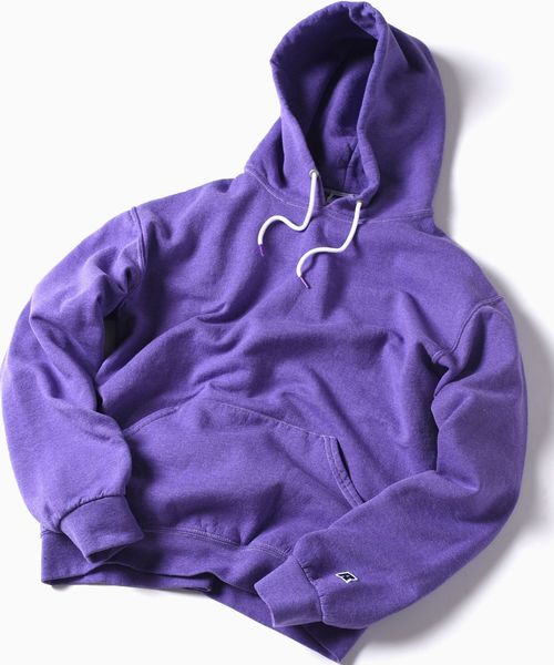 Russell Athletic(ラッセルアスレティック)の「【WEB限定】RUSSELL ATHLETIC×SHIPS: 別注 スウェット パーカー (トレーナー)(パーカー・メンズ・ライトベージュ/ネイビー/グレー/チャコールグレー/パープル/エンジ/ブルー/キャメル/ブラック/ブラウン系その他/プラム/ピンク/オレンジ/ターコイズブルー/グリーン・LARGE/MEDIUM/SMALL)」の10枚目の写真