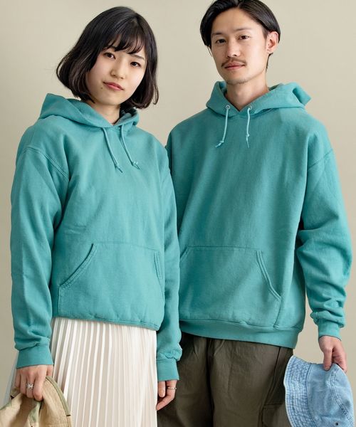 Russell Athletic(ラッセルアスレティック)の「【WEB限定】RUSSELL ATHLETIC×SHIPS: 別注 スウェット パーカー (トレーナー)(パーカー・メンズ・ライトベージュ/ネイビー/グレー/チャコールグレー/パープル/エンジ/ブルー/キャメル/ブラック/ブラウン系その他/プラム/ピンク/オレンジ/ターコイズブルー/グリーン・LARGE/MEDIUM/SMALL)」の8枚目の写真