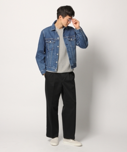 GLOBAL WORK（グローバルワーク）の「カシミアコンニットアゼクルー/779645（ニット/セーター・メンズ・ベージュ/ミント/ネイビー/グレー・LARGE/MEDIUM/SMALL/X-LARGE）」の5枚目の写真