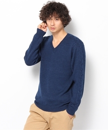 green label relaxing | WO/LI CABLE/LINE V/N 5Gニット(ニット/セーター)