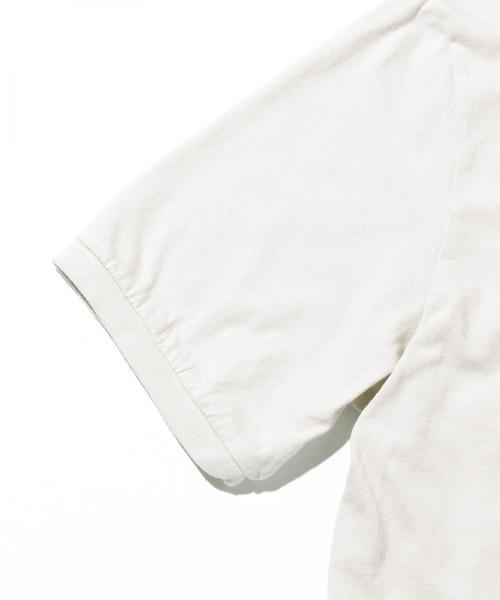 MHL.（エムエイチエル）の「＜MHL.＞ 1POCKET LOGO TEE/Tシャツ о（Tシャツ/カットソー・メンズ・ホワイト/ベージュ/ダークグレー・LARGE/SMALL/X-LARGE/MEDIUM）」の7枚目の写真