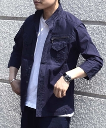 七分ミリタリーシャツ ＜TC / タイプライター＞