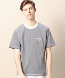 DANTON | ＜DANTON（ダントン）＞ BORDER LOGO TEE/Tシャツ(Tシャツ/カットソー)