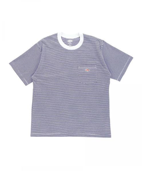 DANTON(ダントン)の「<DANTON(ダントン)> BORDER LOGO TEE/Tシャツ(Tシャツ/カットソー・メンズ・ライトグレー/ロイヤルブルー/ネイビー・40/38)」の14枚目の写真