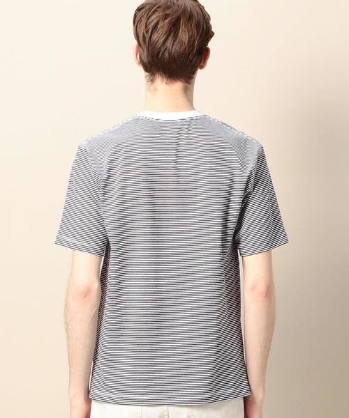 DANTON(ダントン)の「<DANTON(ダントン)> BORDER LOGO TEE/Tシャツ(Tシャツ/カットソー・メンズ・ライトグレー/ロイヤルブルー/ネイビー・40/38)」の13枚目の写真