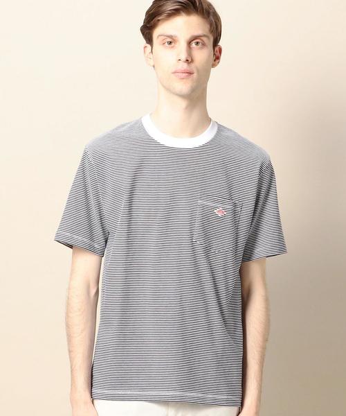 DANTON(ダントン)の「<DANTON(ダントン)> BORDER LOGO TEE/Tシャツ(Tシャツ/カットソー・メンズ・ライトグレー/ロイヤルブルー/ネイビー・40/38)」の12枚目の写真