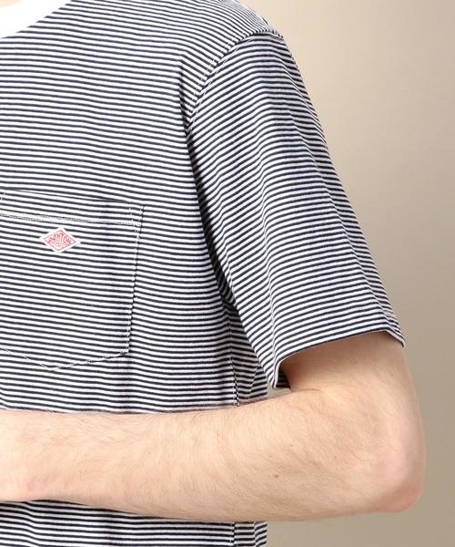 DANTON(ダントン)の「<DANTON(ダントン)> BORDER LOGO TEE/Tシャツ(Tシャツ/カットソー・メンズ・ライトグレー/ロイヤルブルー/ネイビー・40/38)」の8枚目の写真