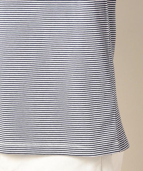 DANTON(ダントン)の「<DANTON(ダントン)> BORDER LOGO TEE/Tシャツ(Tシャツ/カットソー・メンズ・ライトグレー/ロイヤルブルー/ネイビー・40/38)」の7枚目の写真