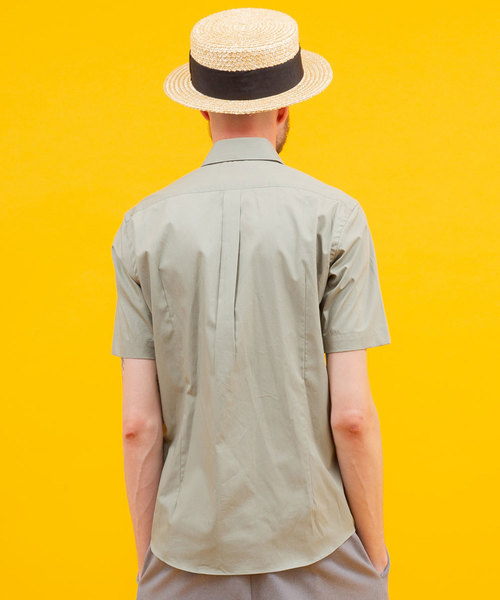UNITED TOKYO（ユナイテッドトウキョウ）の「モンティブロードレギュラーカラーショートスリーブシャツ（シャツ/ブラウス・メンズ・ベージュ/カーキ/サックスブルー/ブラック/オフホワイト・1/2/4/3）」の10枚目の写真