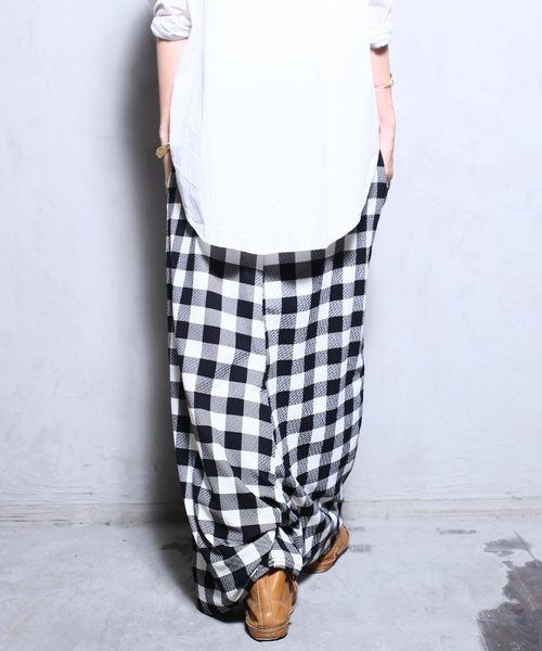 antiqua（アンティカ）の「【ZOZO限定】チェック柄サルエルパンツ（その他パンツ・レディース・ブラック・FREE）」の7枚目の写真