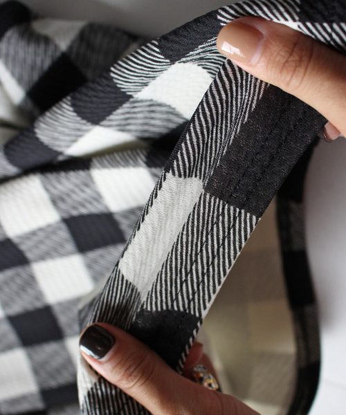 antiqua（アンティカ）の「【ZOZO限定】チェック柄サルエルパンツ（その他パンツ・レディース・ブラック・FREE）」の11枚目の写真