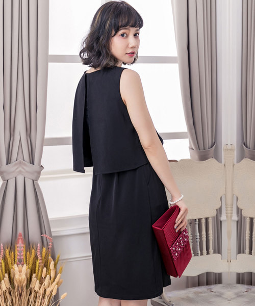 DRESS STAR(ドレス スター)の「バックスリットレースノースリーブワンピースパーティードレス(ドレス・レディース・グレー/ネイビー/ブラック・XXL/XL/L/M/S)」の15枚目の写真