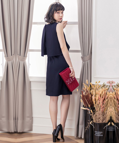 DRESS STAR(ドレス スター)の「バックスリットレースノースリーブワンピースパーティードレス(ドレス・レディース・グレー/ネイビー/ブラック・XXL/XL/L/M/S)」の16枚目の写真