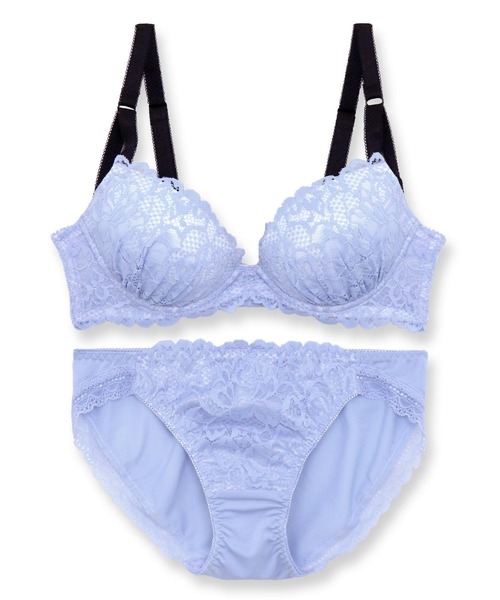 fran de lingerie(フランデランジェリー)の「ブラ&ショーツセット レース まんまる美胸 盛胸バストメイク franのレーシークィーン(ブラ&ショーツ・レディース・ブラック/ブルーグリーン/ワイン/ホワイト/ローズ/ネイビー/サックスブルー/ミント/レッド/ブルー/オレンジ/クリアブラック/グレー/ターコイズブルー/ラベンダー/レッド系その他/イエロー/ブルーパープル/ライトピンク/オレンジ系その他6/グリーン/ベージュ/カーキ/チャコールグレー/ボルドー/パープル/ピンク/バイオレット/ワインレッド/ブルー系その他3/ブルー系その他4/パープル系その他2/レッド系その他2・B65/B70/C70/D70/B75/C65/C75/D65/D75/E65/E70/E75/F65/F70/F75/G65/G70/G75/E80/G80/F80/D80/A65/A70/A75)」の21枚目の写真