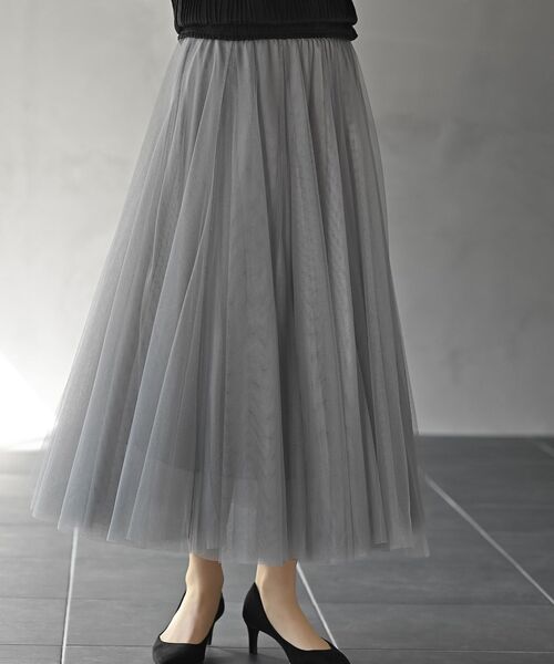 スーパーフレアーチュールスカート（スカート）｜rps（アールピーエス