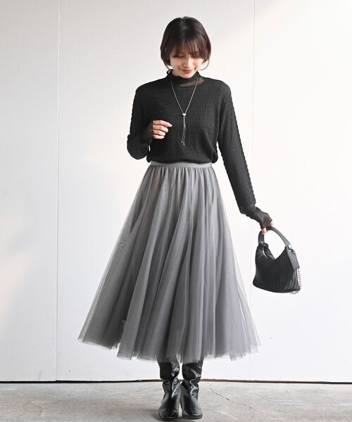 スーパーフレアーチュールスカート（スカート）｜rps（アールピーエス