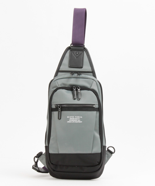 Misto Forza(ミストフォルツァ)の「ミストフォルツァ【Misto Forza】ボディバック(ボディバッグ/ウエストポーチ・メンズ・ブラック/グレー/オレンジ/ブルー系その他・フリー)」の2枚目の写真