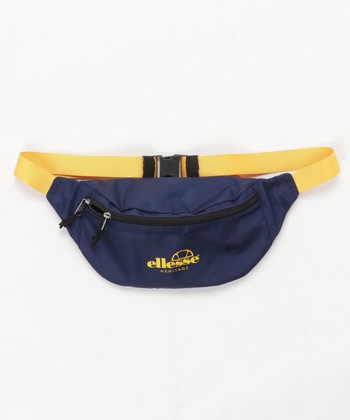 ellesse（エレッセ）の「ellesse Fanny Pack (NAVY/BRILLIANT YELLOW)（ボディバッグ/ウエストポーチ）」 WEAR