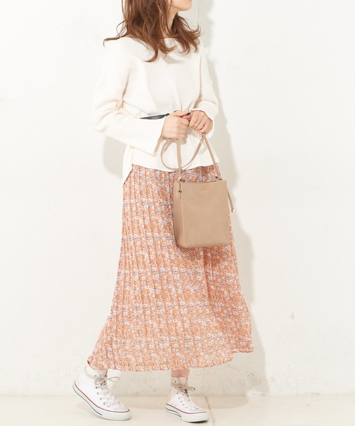 natural couture(ナチュラルクチュール)の「柄アソートロングプリーツスカート(スカート・レディース・ホワイト系その他/ブラック系その他/グリーン系その他/オレンジ系その他/ドット・FREE)」の20枚目の写真