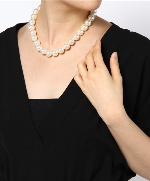 WEGO（ウィゴー）の「WEGO/ミニパールネックレス（ネックレス・レディース・ホワイト・FREE）」の4枚目の写真